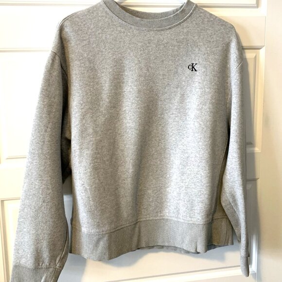 Calvin Klein Crewneck Sweatshirt Women's Size Medium Pullover Classic CK - Picture 1 of 4